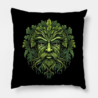 Traditional Pagan Celtic Greenman Pillow