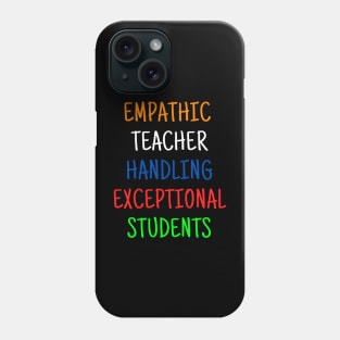 Empathic Teacher Handling Exceptional Students; World Autism Day Phone Case