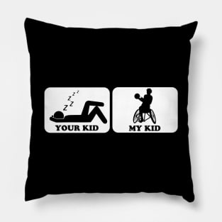 Wheelchair Basketball Kid Pillow