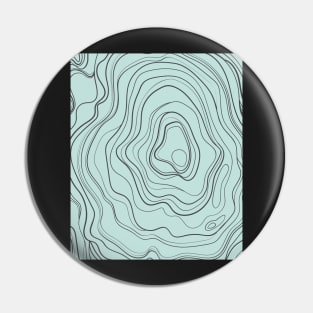 Blue Abstract Topography  Aesthetic  Pattern Pin