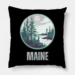 Maine State USA Pillow