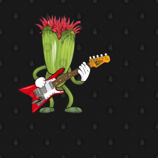 Plant Playing Guitar by Hacienda Gardeners