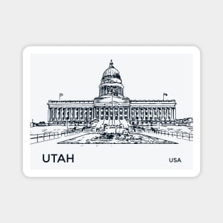 Utah State USA Magnet
