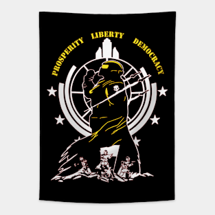 Helldivers Prosperity, Liberty, Democracy Tapestry