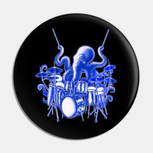 Octopus playing drums Pin