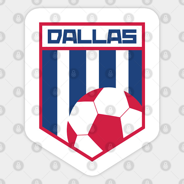 Dallas Football Soccer Jersey Style Dallas Soccer Sticker