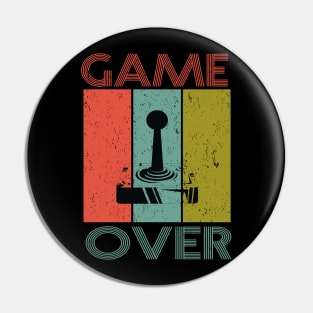 Retro Game Over Gaming Pin