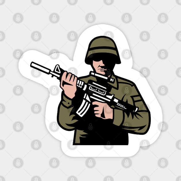 Soldier Magnet by ShirtyLife