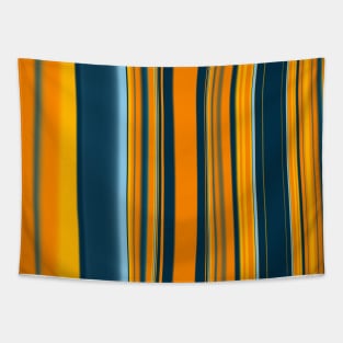 Blue and Yellow Liquid Marble Design Tapestry