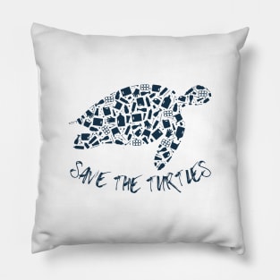 Save The Turtles Pillow