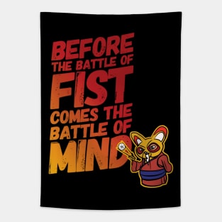 before battle of fist Tapestry