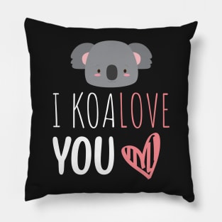 I Koalove You Funny Valentine's Day Saying Pillow