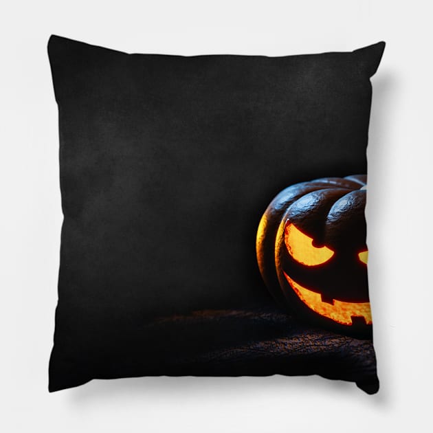 Halloween face mask Pillow by mo designs 95