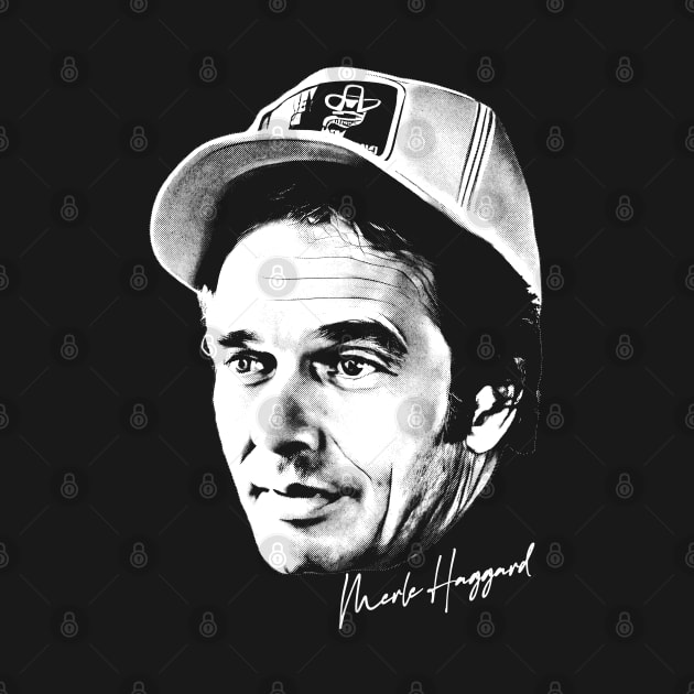 Merle Haggard /\/ Retro Country Music Fan Design by DankFutura