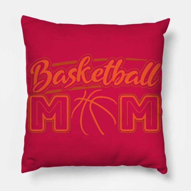 Basketball Mom Mothers Day Gift Ball Mom Pillow by aneisha