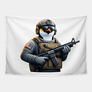 Tactical penguin Tapestry