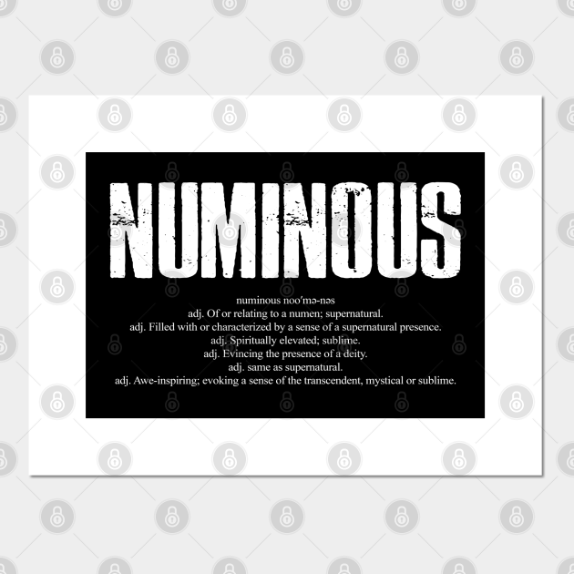 Numinous Dictionary Word Definition Numinous Affiche Et Impression D Art Teepublic Fr