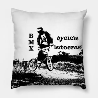 bmx bicycle motocross Pillow