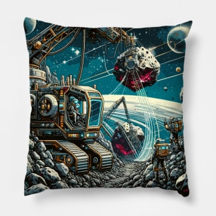 Asteroid Frontier: The Galactic Gold Mining Saga Pillow
