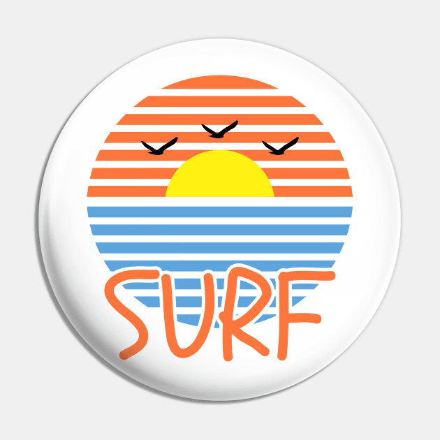 Surf Retro Cool 9 Pin by ahmadzakiramadhan