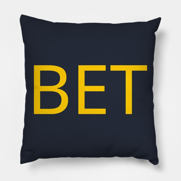BET Pillow by SillyShirts
