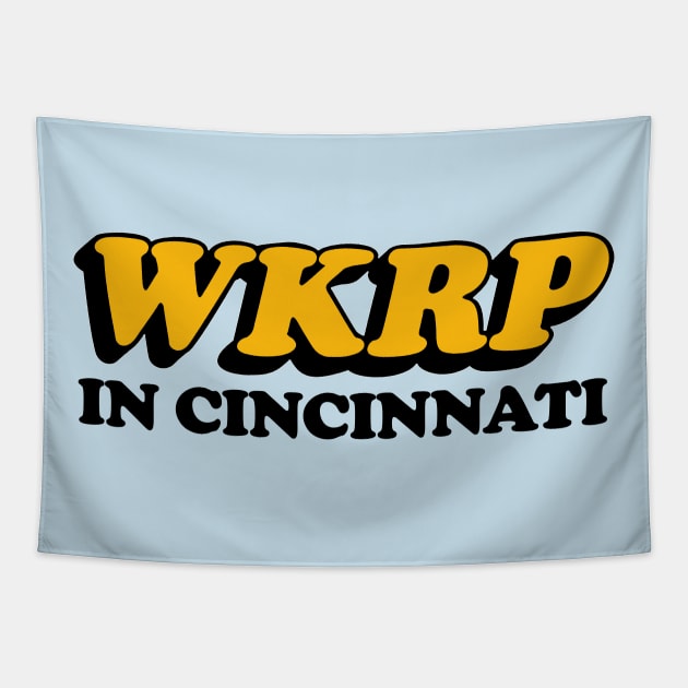 WKRP In Cincinnati Vintage Tribute Logo Design Tapestry by DankFutura