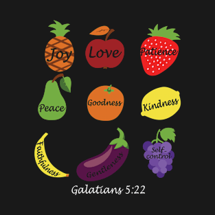 Fruit of the spirit, Christian, Bible Verse T-Shirt