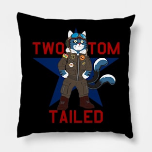 Two Tailed Tom - - Pilot Star - - Tagged Pillow