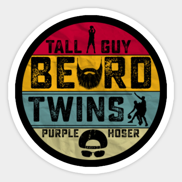 tall guy twins beard purple hoser