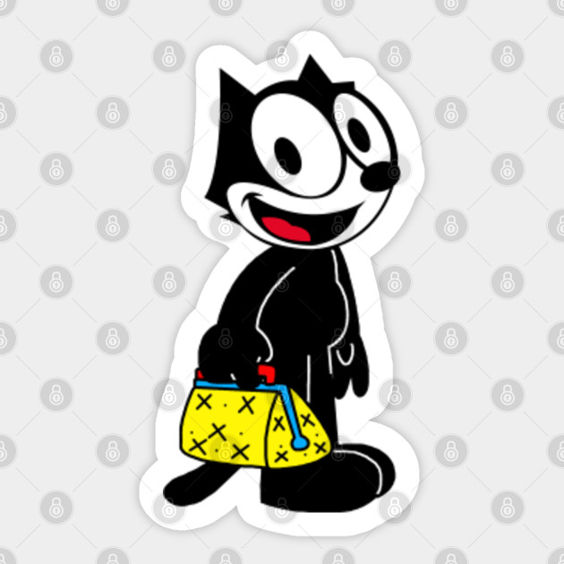 Felix The Cat His Magic Bag Felix The Cat Sticker Teepublic