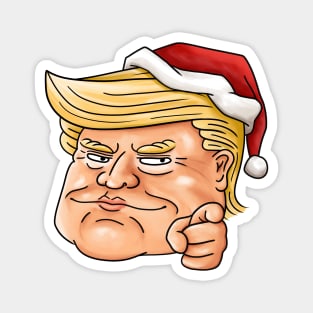 Trump Santa Hat Magnet