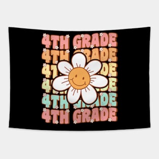 Groovy 4th Grade Back To School First Day of Fourth Grade Tapestry