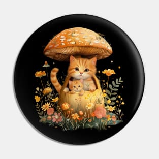 Cottagecore Aesthetic Cat Mysteries Pin