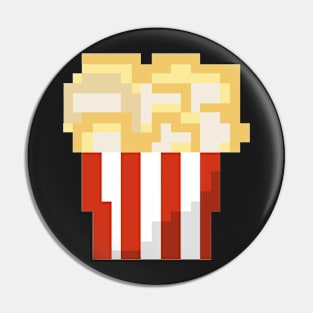 Pixel Art - popcorn full Pin