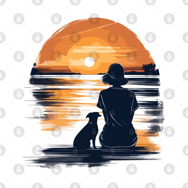 Woman And Dog by DNT Designs