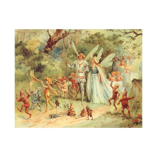 Vintage Fairy Tales, Thumbelina's Wedding to Prince by MasterpieceCafe