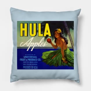 Vintage Ads - Hula Apples Pillow