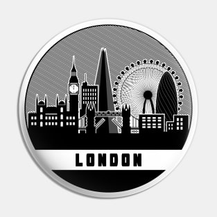 London England United Kingdom Skyline Pin