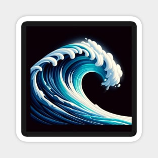 Cresting Elegance: The Majestic Ocean Wave Magnet