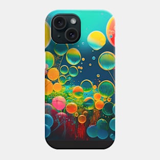 Rainbow  bubble under sea Phone Case