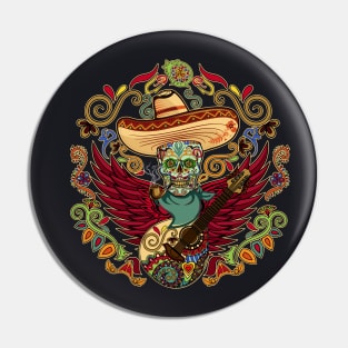 Dia De Los Muertos - Funny Sugar Skull Pin