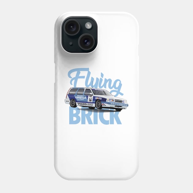 Volvo 850 Turbo Estate Touring Car BTCC Phone Case by motordoodles