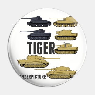 Tiger T-Shirt Pin