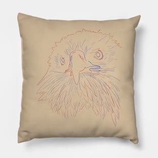 Neon Eagle Pillow