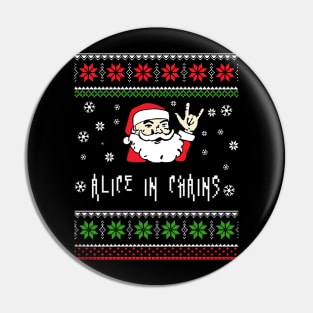 alice santa metal Pin