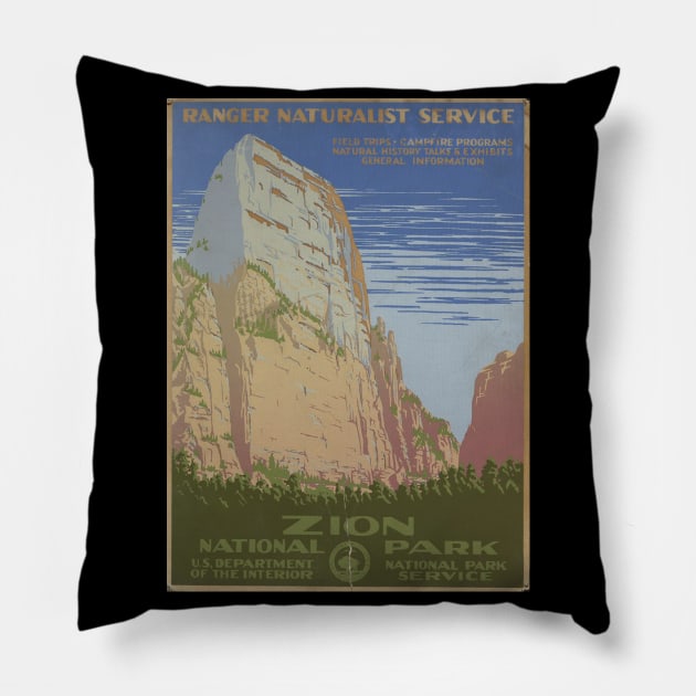 Hiking Camping National Park Travel Nature Zion Pillow by IngeniousMerch