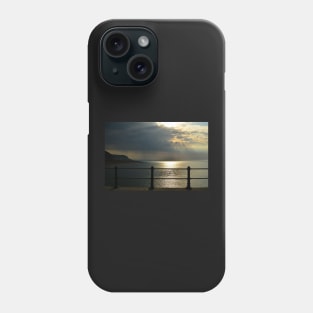 View out to sea as rain approaches Phone Case