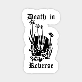 Death In Reverse - Skull With Flowers Magnet