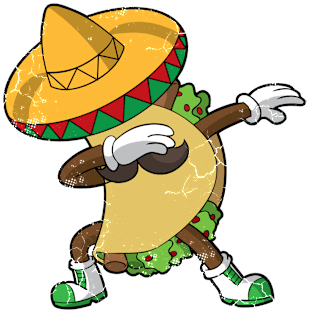 Cinco de Mayo Dabbing Taco Mexico Mexican Food Dab Dance Magnet