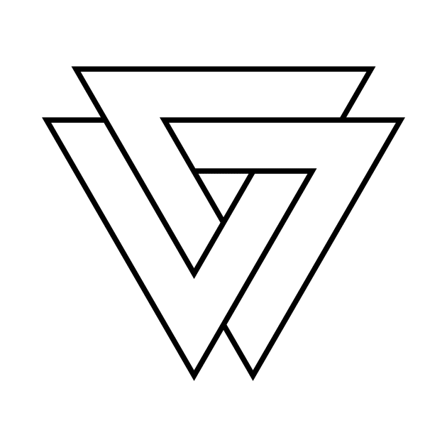 Inverted Valknut by Indie Pop